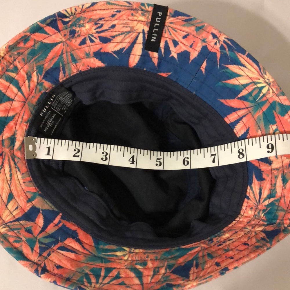 Pull In Colorful Mj Leaf Pattern Bucket Hat - image 5